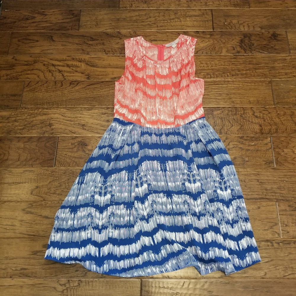 Harper and Gray Red White and Blue Dress - M - EUC